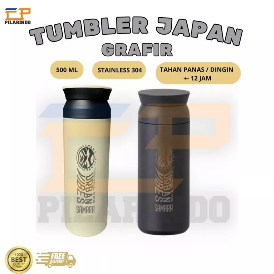 Termos Japan Grafir Custom 500 ML 1 Sisi