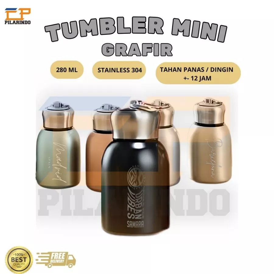 Tumbler Mini Grafir Custom 280 Ml 2 Sisi